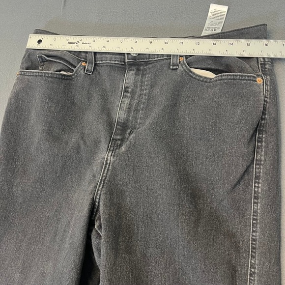 Signature by Levi Strauss Heritage High Rise Flare Jeans Black Size 12 W31 A6175 - Picture 6 of 11